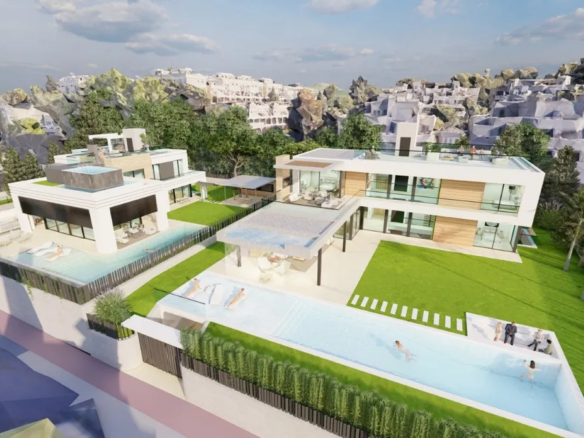 Buy Villa Marbella Close Golf Padel Course Court Nueva Andalucia