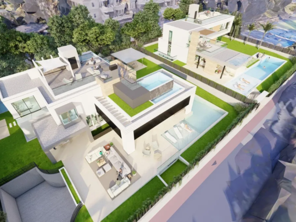 Buy Villa Marbella Close Golf Padel Course Court Nueva Andalucia