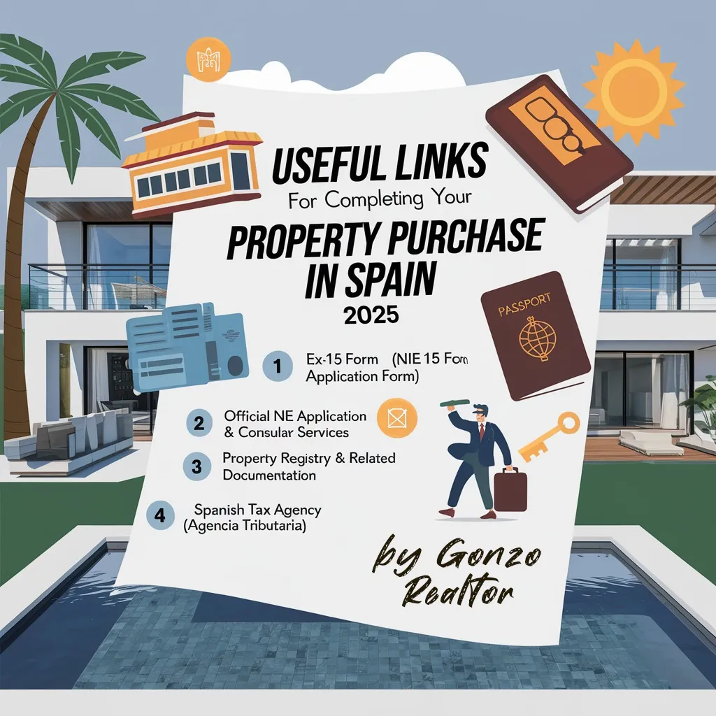 USEFUL LINKS TO PURCHASE PROPERTY IN SPAIN 2025 NEW RULES