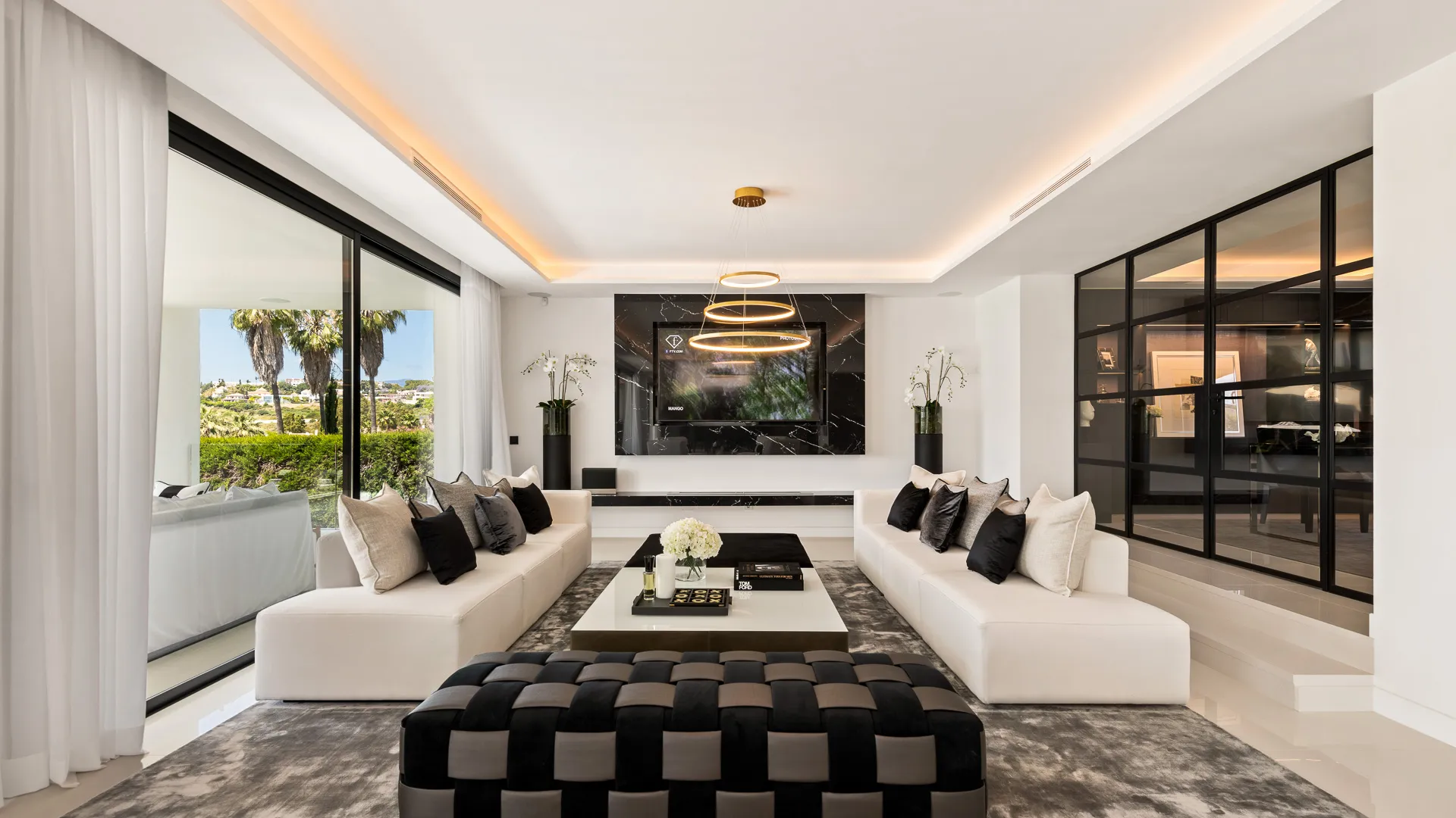 Golf Villa for Rent Marbella Spain Pool Cinema private security (12)