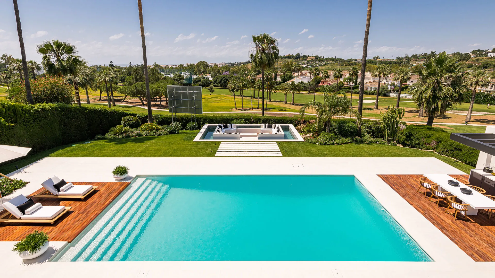 Golf Villa for Rent Marbella Spain Pool Cinema private security (12)