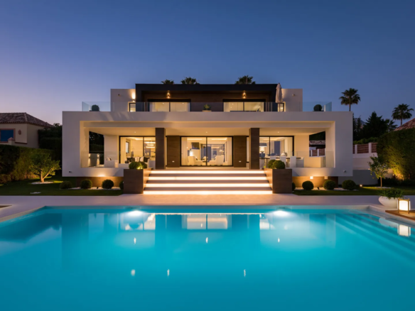 Golf Villa for Rent Marbella Spain Pool Cinema private security (12)