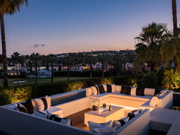 Golf Villa for Rent Marbella Spain Pool Cinema private security (12)