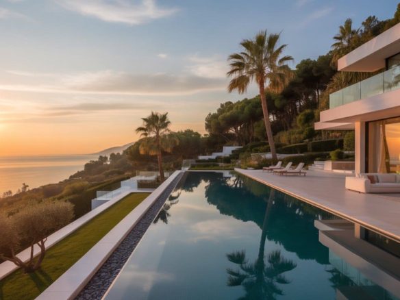 Marbella luxury villas with sea views and Mediterranean landscape