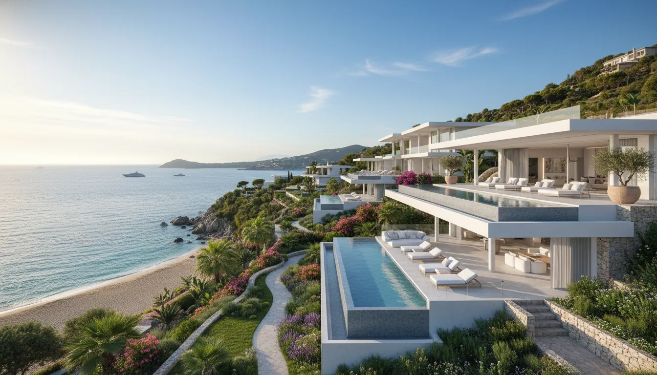 Marbella luxury villas with sea views and Mediterranean landscape