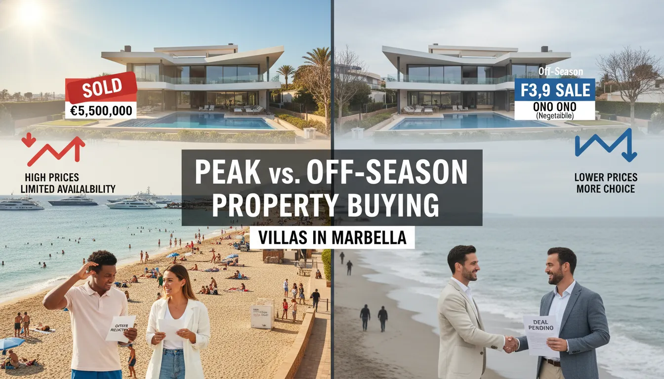Peak vs. Off-Season Property Buying Villas in Marbella