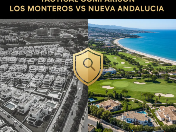 Tactical property comparison for Marbella 2026 between Nueva Andalucia ego assets and Los Monteros legacy assets.