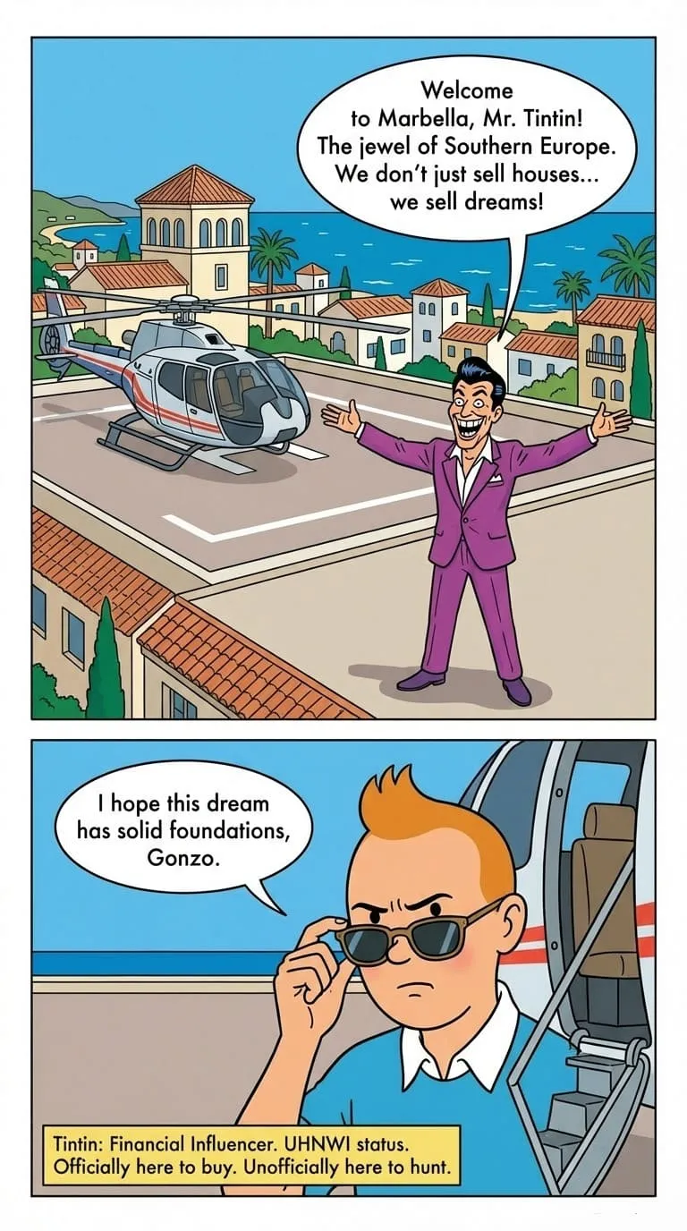 Exclusive view of Marbella Ultra-Prime Plot. Professional real estate advisory in Marbella by Gonzo Realtor.