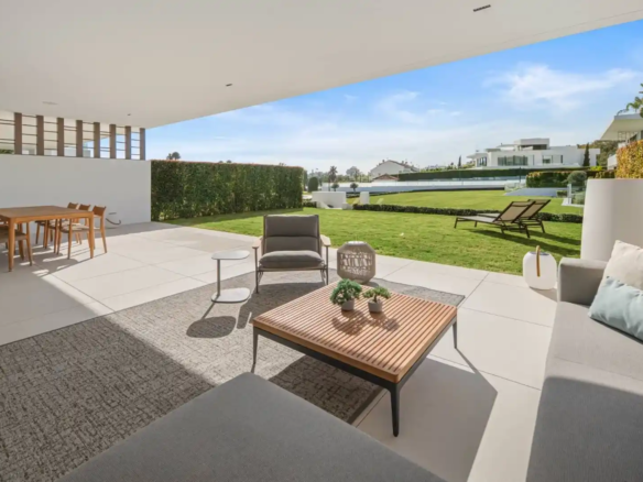 Formal dining room in Villa 12, reflecting the architecture of presence.