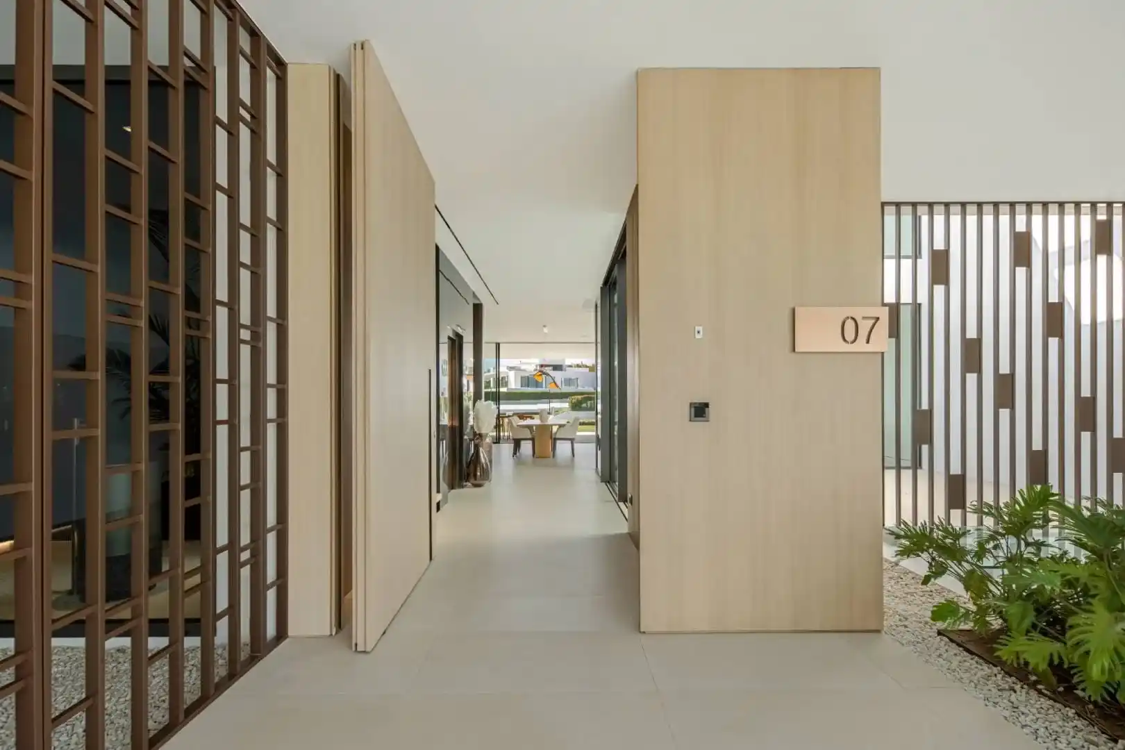 Natural light atrium in Villa 12, maximizing the feel of vibrant urbanism.