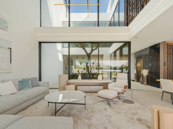 Integrated smart home control system in Villa 12 for operational efficiency.