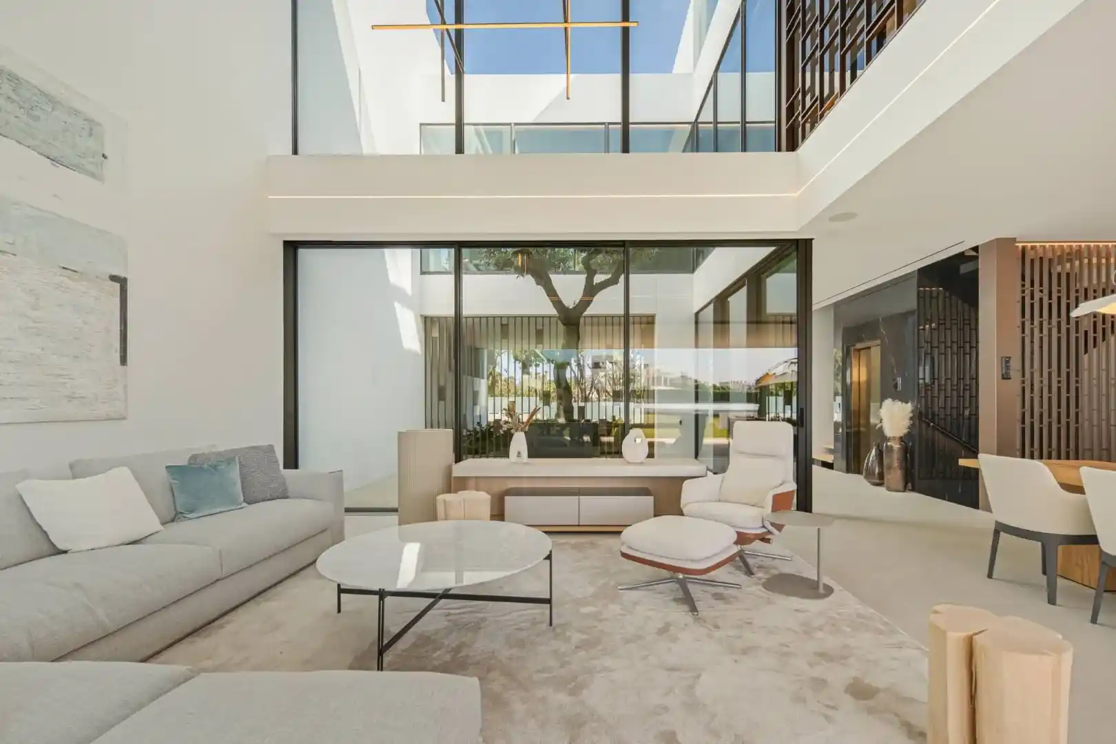 Integrated smart home control system in Villa 12 for operational efficiency.