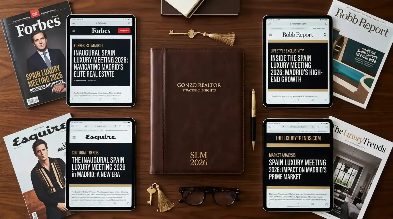 Digital and print media coverage by Forbes, Robb Report, and Esquire for the inaugural Spain Luxury Meeting in Madrid.